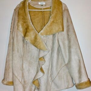   Dressbarn faux sheepskin (shearling) Jacket Size 18/20